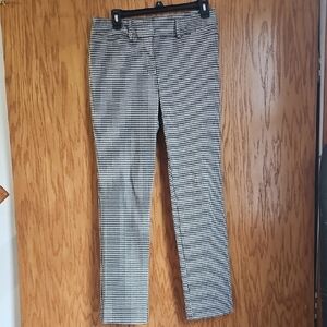 Classic Black and White Houndstooth Trousers